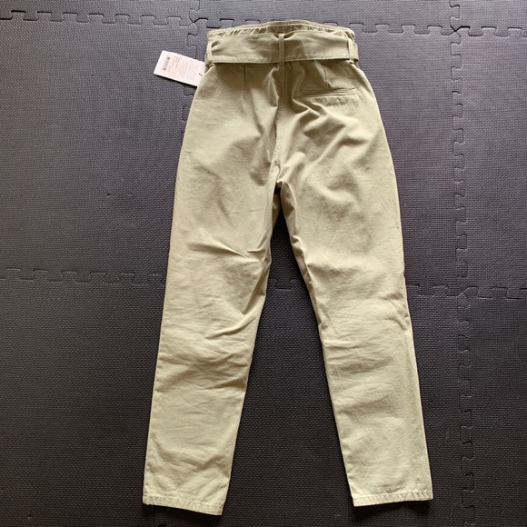 Sézane Anderson Trousers in Kaki Clair/Khaki/Light Green, New w/ Tags, US4/FR36 - Picture 6 of 6